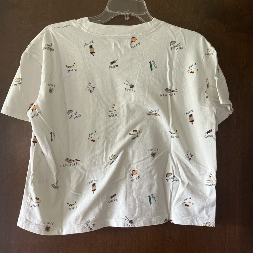 Madewell Food Culture Easy Crop Pocket Tee Shirt M - Picture 4 of 4